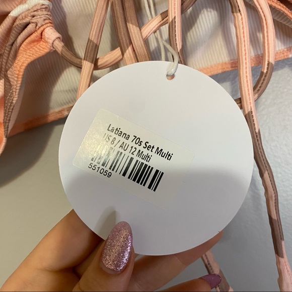 Princess Polly NWT 70s Colorful Swirl Orange Latiana Pants + Top Set Size 8 US - Picture 9 of 11